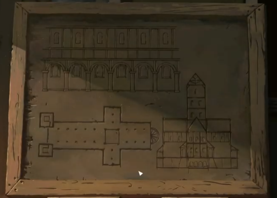 Ciudad medieval inglesa en Ken Follet's Pillars of Earth