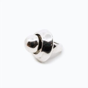 Anello Versatile argento — Sfera in metallo