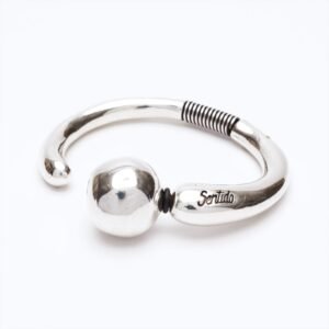 Bracciale Versatile linea Bold argento — Sfera in metallo