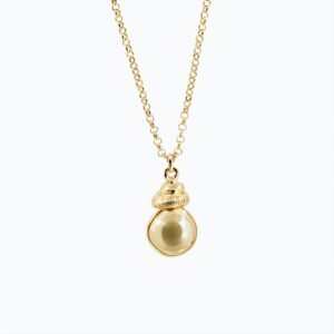 Collana Campana Versatile Thin oro — Sfera in metallo