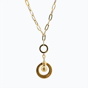 Collana Cerchio Versatile Thin oro — Sfera in metallo