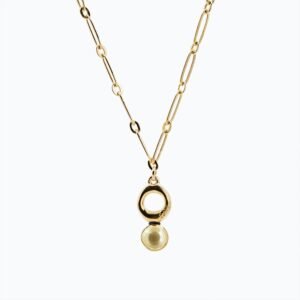 Collana Cerchio Versatile Thin oro — Sfera in metallo