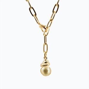 Collana Campana Versatile Thin oro — Sfera in metallo