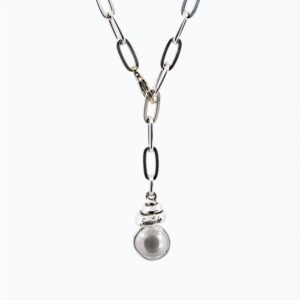 Collana Campana Versatile Thin argento — Sfera in metallo