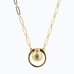 Collana Cerchio Versatile Thin oro — Sfera in metallo