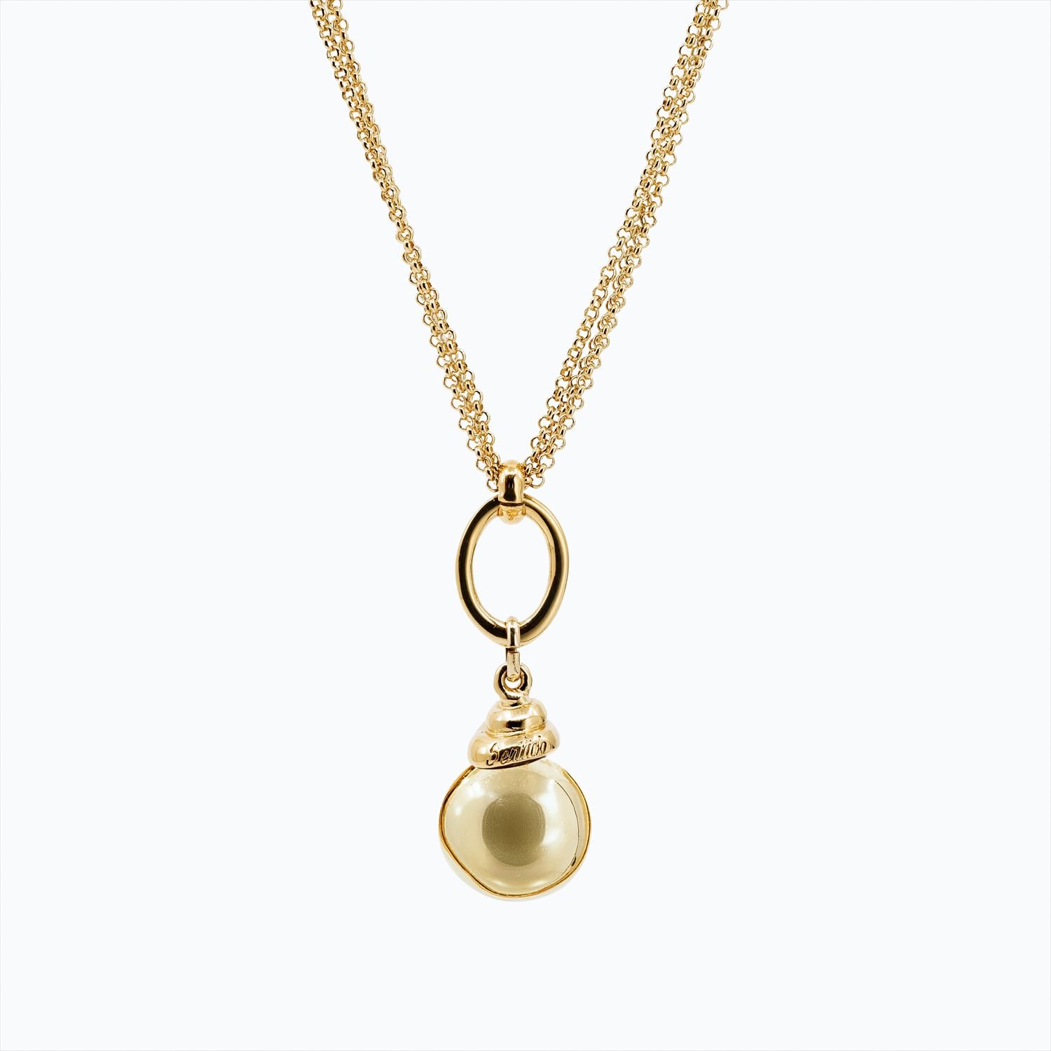 Collana Campana Versatile linea Bold oro — Sfera in metallo