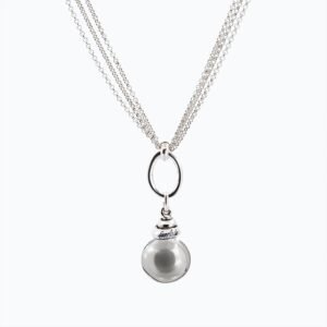 Collana Campana Versatile linea Bold argento — Sfera in metallo