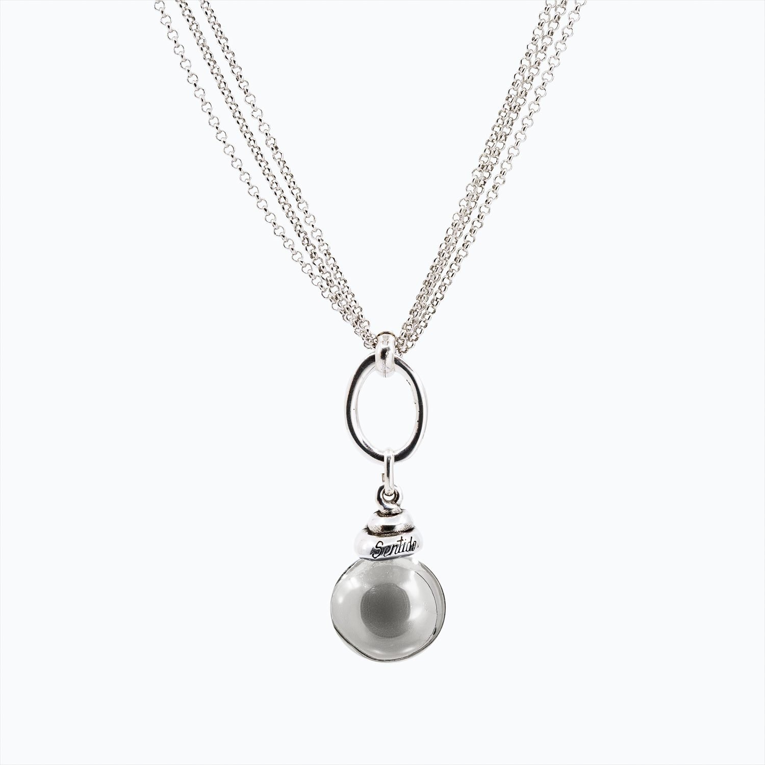 Collana Campana Versatile linea Bold argento — Sfera in metallo