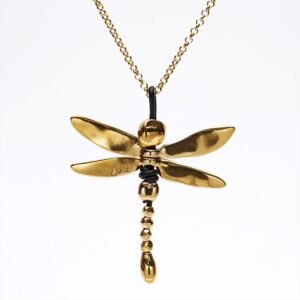 Collana Dragonfly rolò oro