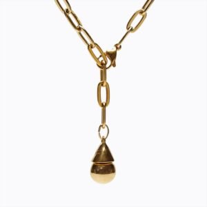 Collana Goccia Versatile Thin oro — Sfera in metallo