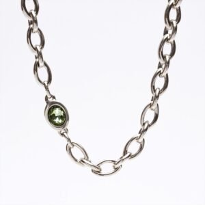 Girocollo Bohemian verde oliva ovale